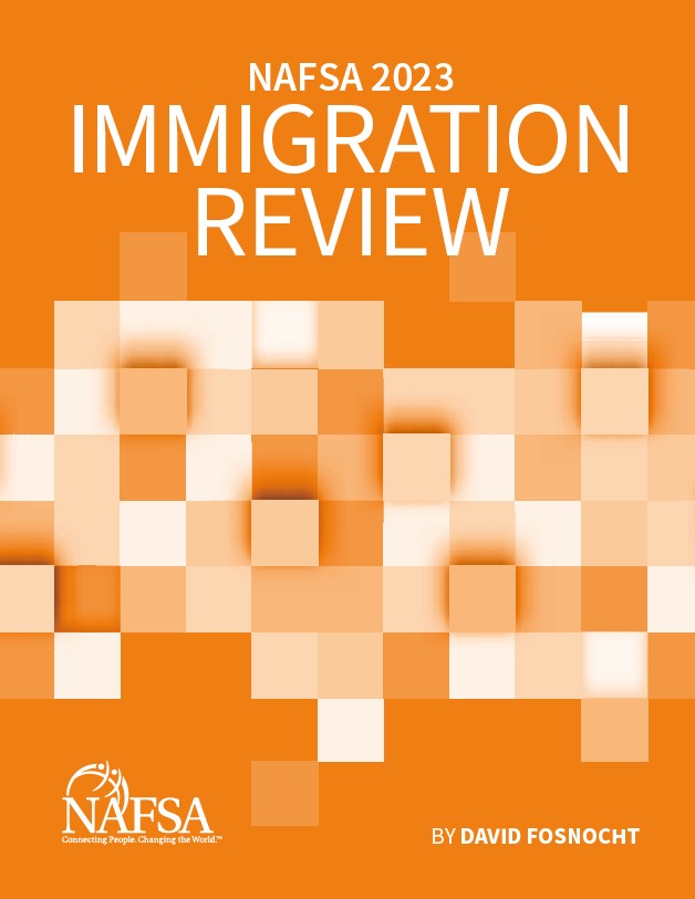 Cover of 2023 NAFSA Immigration Review
